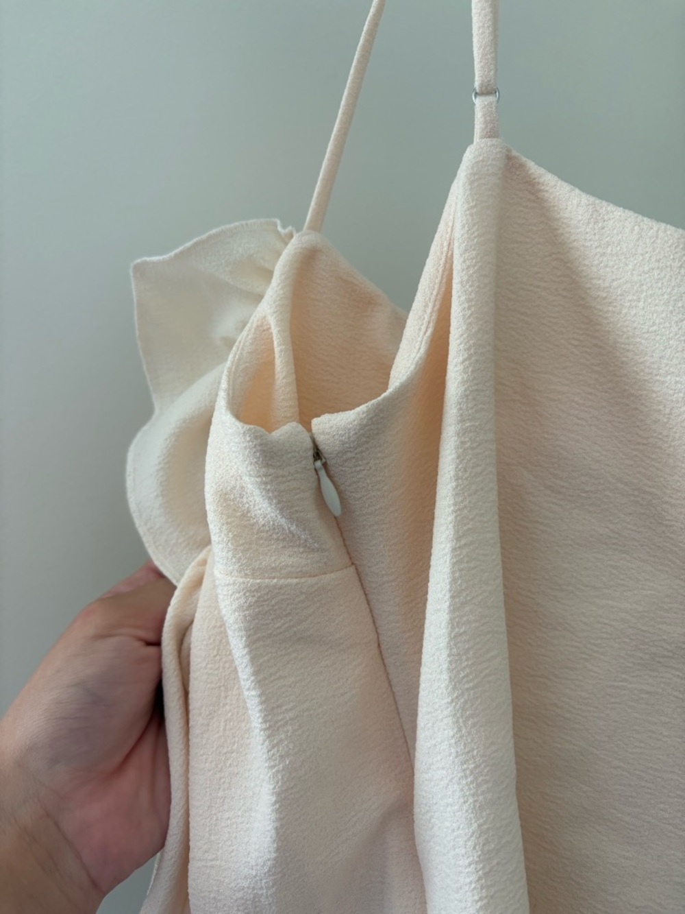 Joie Ruched Draped Spaghetti Strap Asymmetric Cami Top SZ 4 - Picture 5 of 6